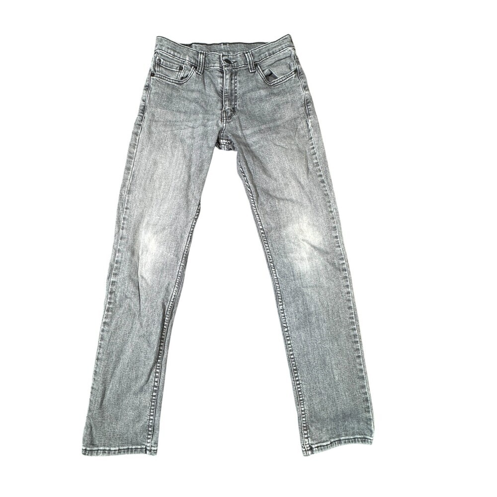Mens Levis 511 Denim Slim Jeans Gray with 2013 Black Patch W30 L29 Hemmed Egypt